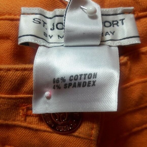 St. John by Marie Gray Jeans Size 4 Orange Pants Color Jeans Pants - Picture 8 of 8